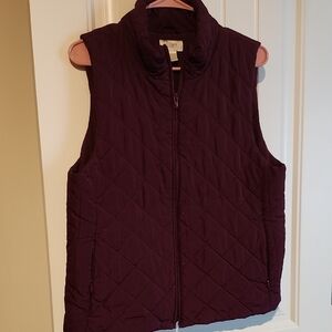 Women's Quilted Vest - Purple